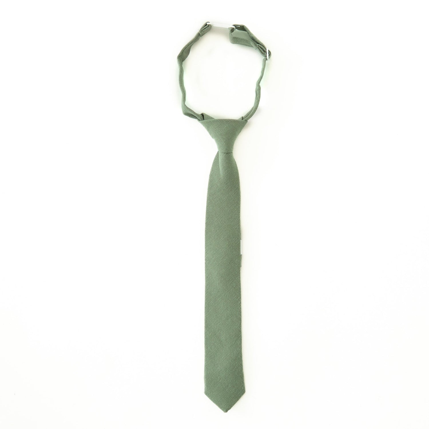 Stand Out in Style with the Spanish Moss Boys’ Tie – Subtle Green Sophistication