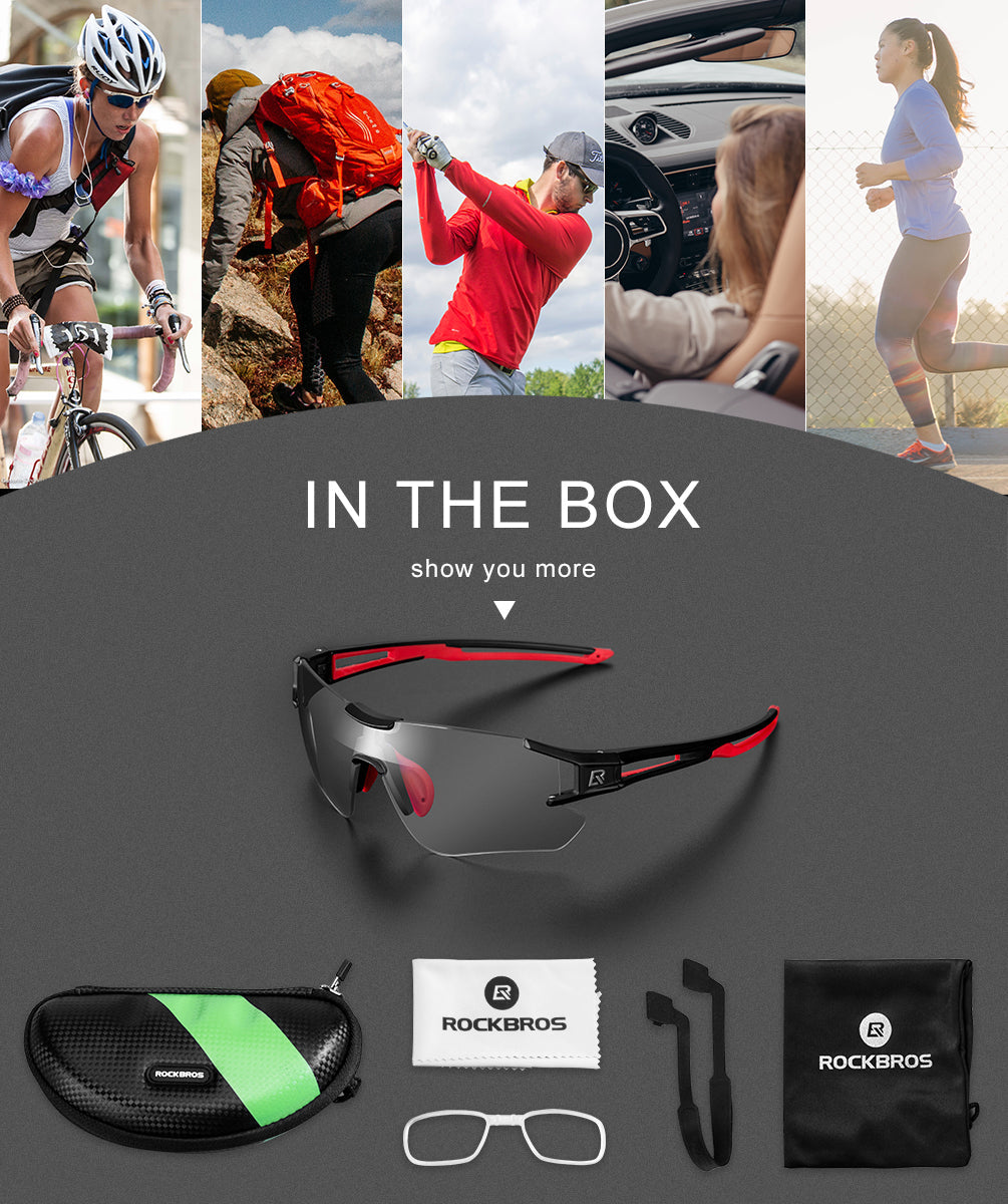 Gafas de sol fotocromáticas ultraligeras para ciclismo ROCKBROS