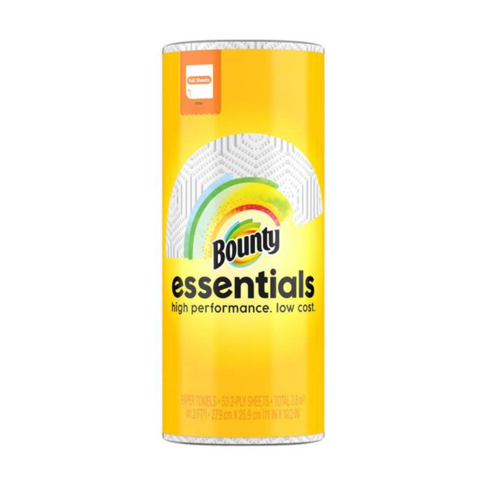 Bounty Essentials Paper Towels 1 Plus Roll