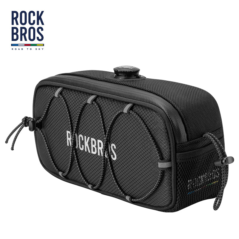 【ROAD TO SKY】 Bolsa de manillar grande de lujo ROCKBROS, bolsa para cuadro delantero de ciclismo en varios colores