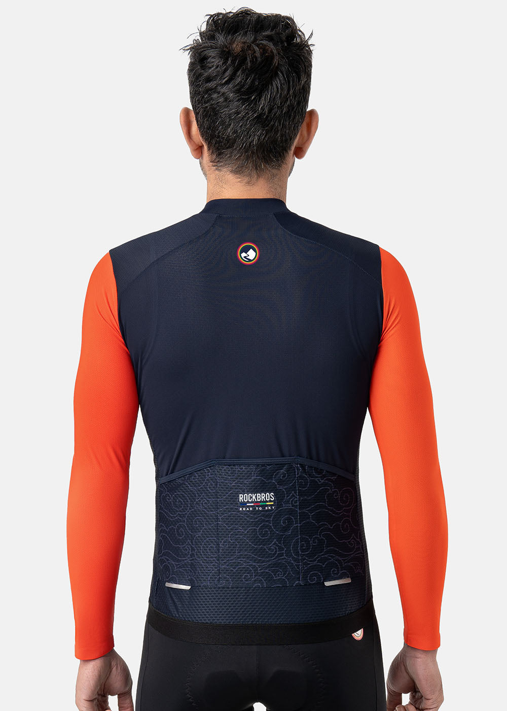 Maillot ciclista de manga larga para hombre 【ROAD TO SKY】de ROCKBROS en varios colores