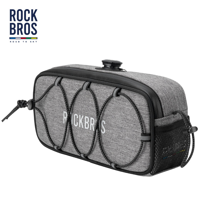 【ROAD TO SKY】 Bolsa de manillar grande de lujo ROCKBROS, bolsa para cuadro delantero de ciclismo en varios colores