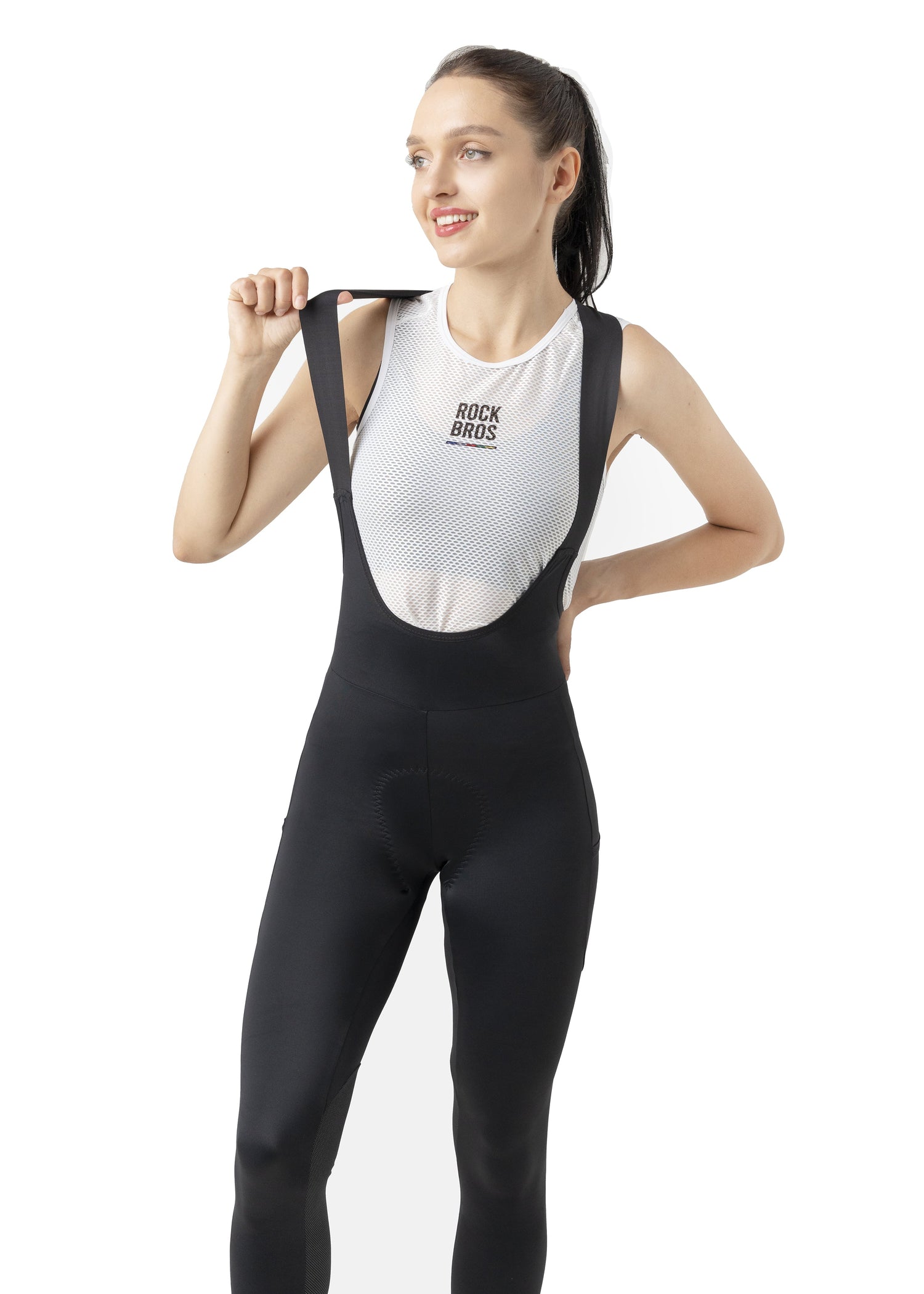 【ROAD TO SKY】ROCKBROS Cycling Bib Trousers Summer Breathable Dry Fit Overalls Road Bike Riding Pants for Women