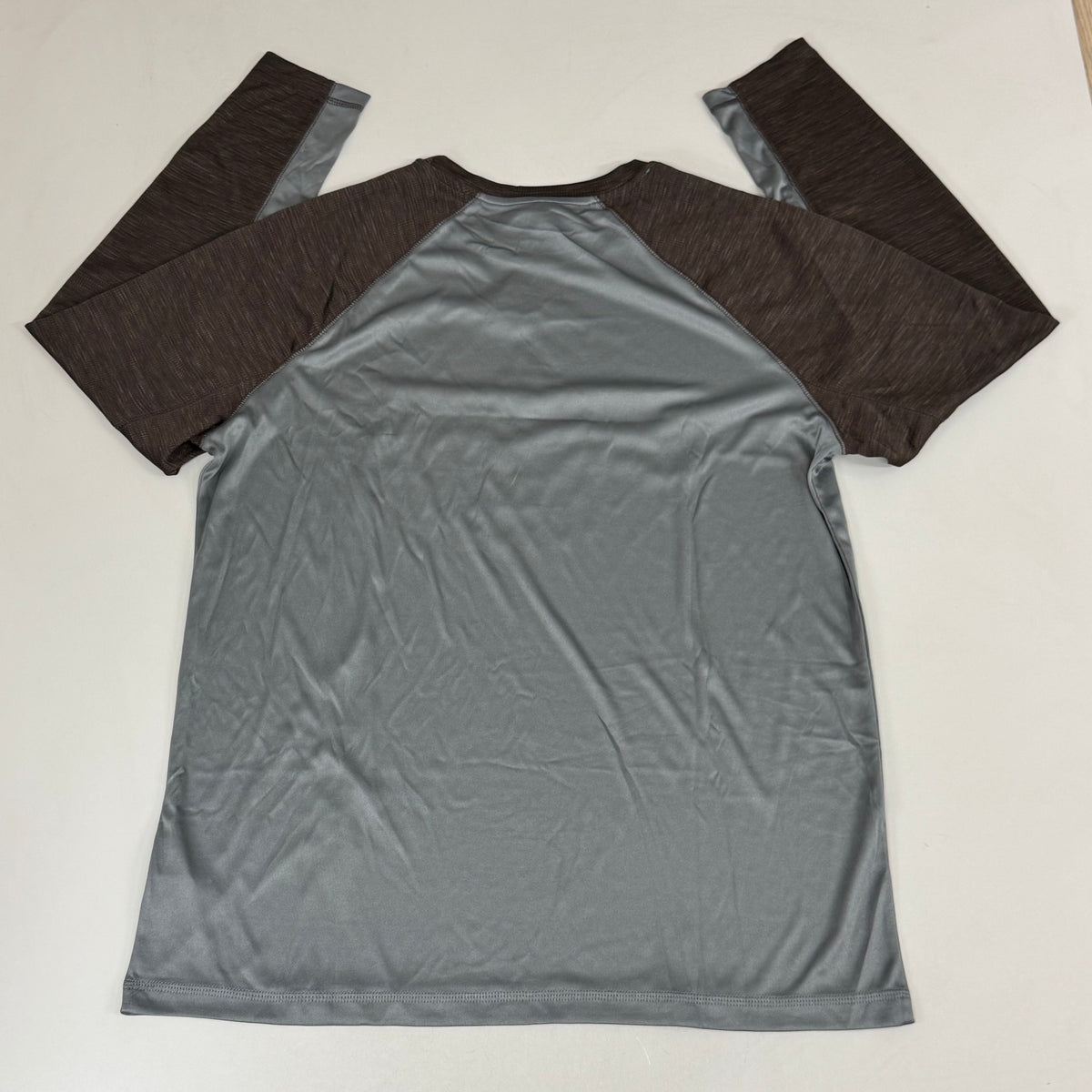 NFL Cleveland Browns Long Sleeve Shirt XL Brown/Grey 1802970 Established 1946