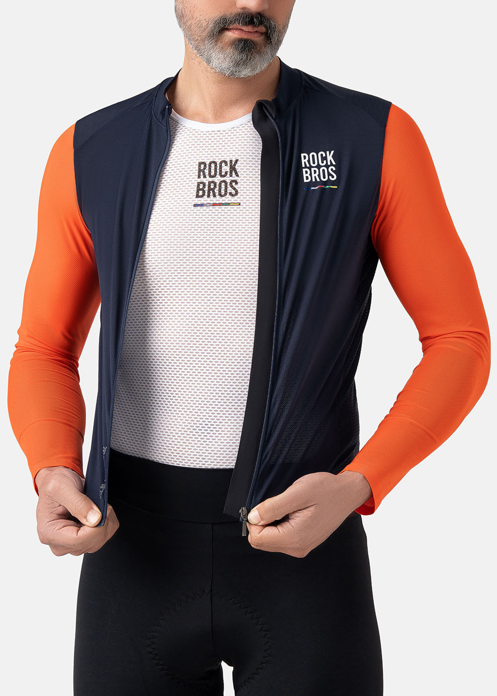 Maillot ciclista de manga larga para hombre 【ROAD TO SKY】de ROCKBROS en varios colores