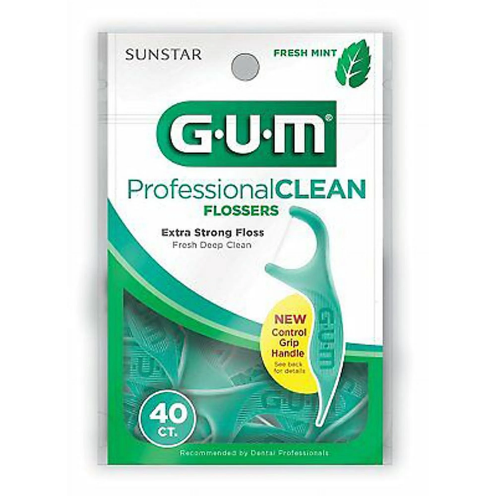 Hilo dental GUM Professional Clean Mint (40 unidades)