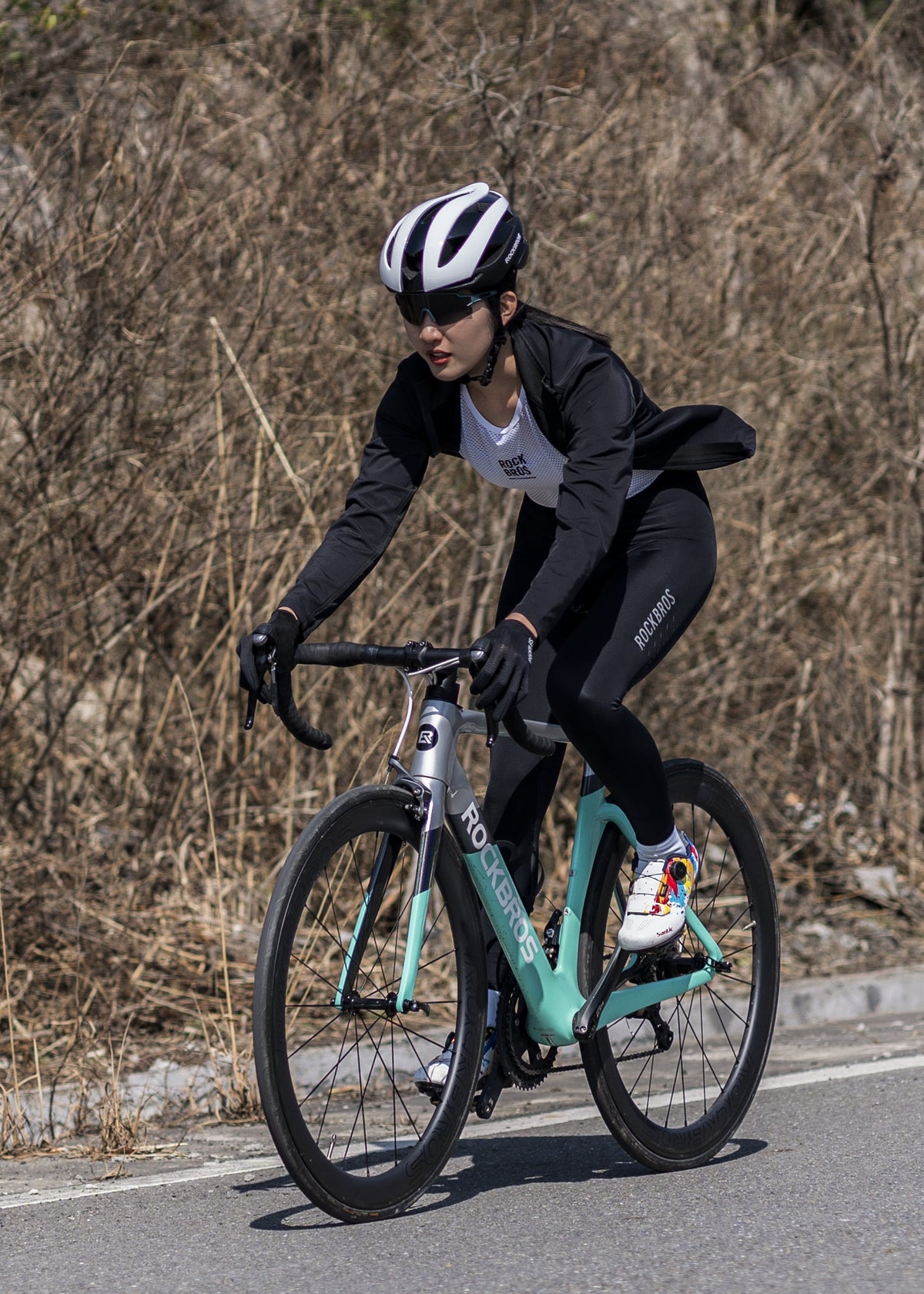 Pantalones de ciclismo ROCKBROS Road-to-Sky para mujer