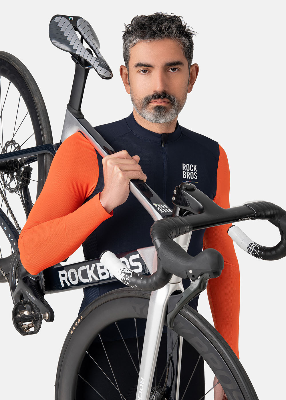 Maillot ciclista de manga larga para hombre 【ROAD TO SKY】de ROCKBROS en varios colores