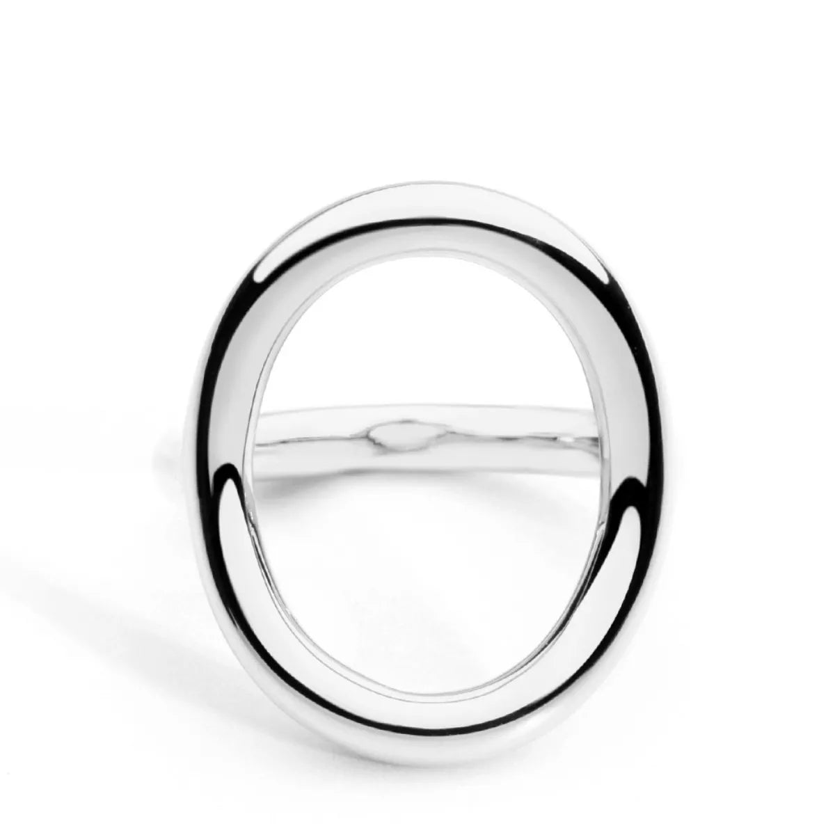 Anillo redondo de cobre chapado en oro de 18 quilates