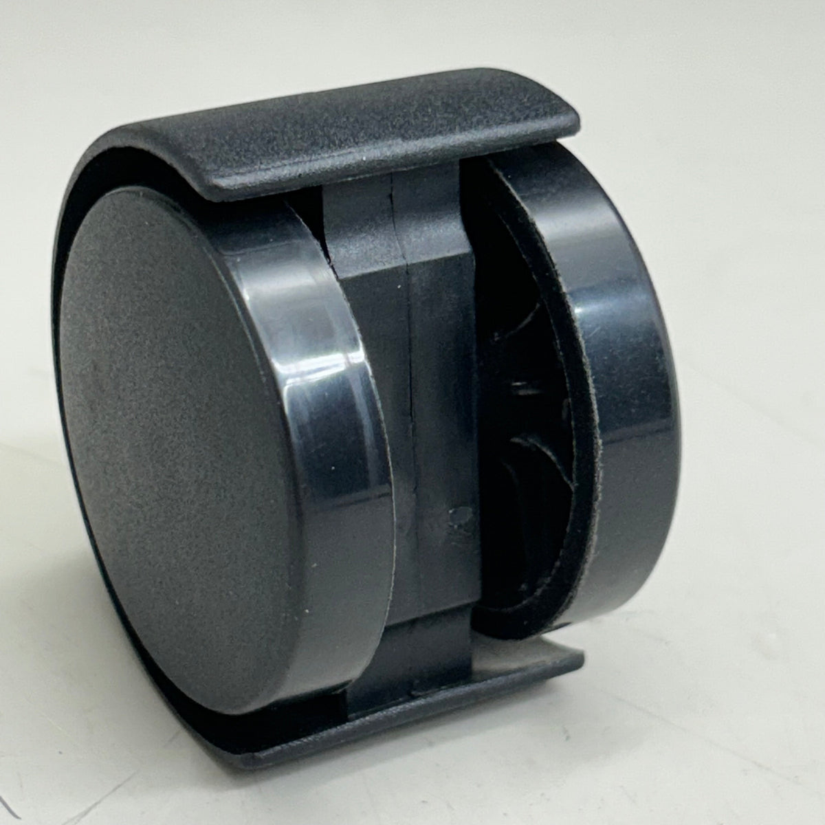 Swivel Black Plastic Rolling Castor Wheels 3" Overall Length Black (4 Pack)
