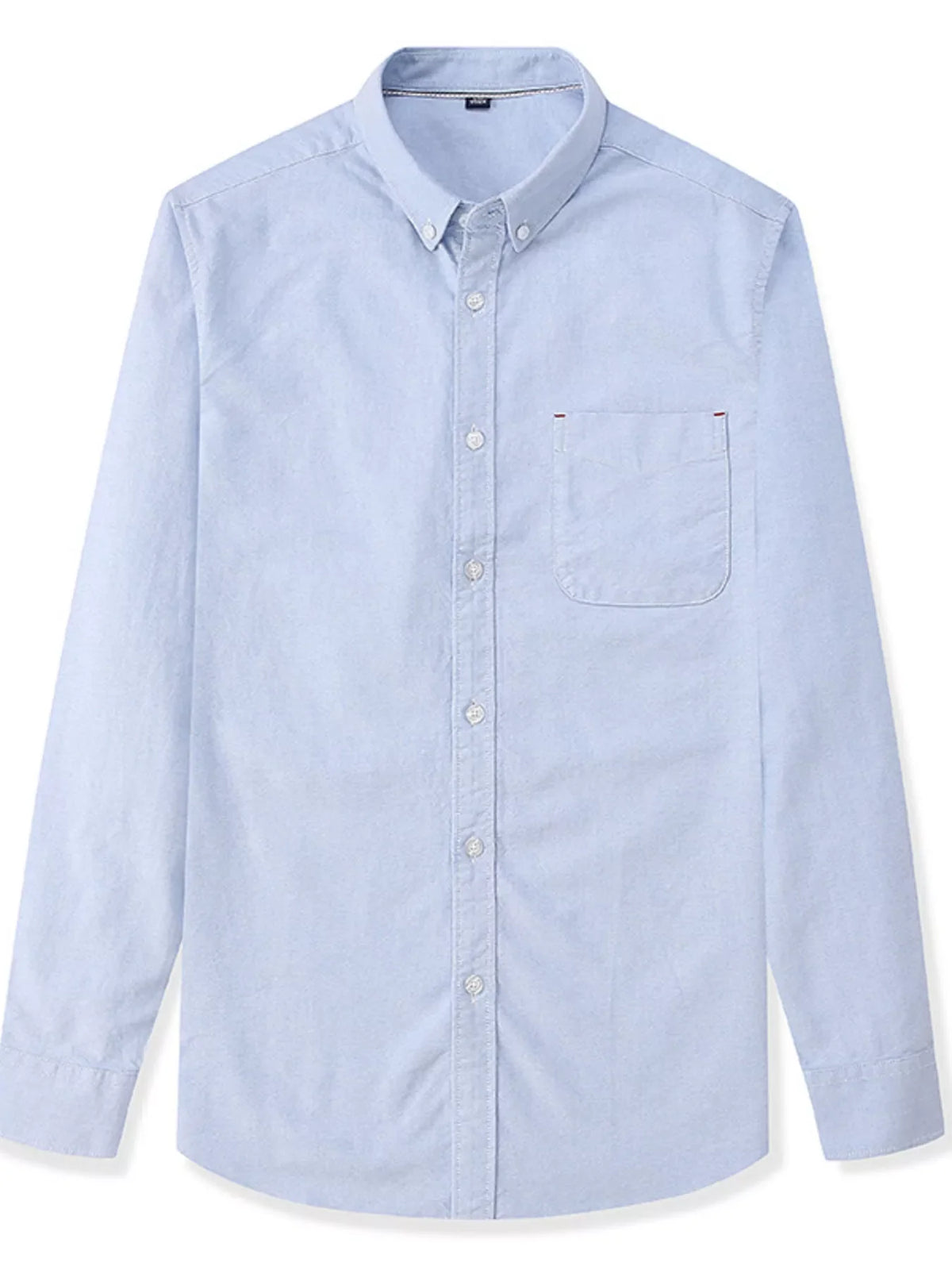 Camisa de manga larga con botones para hombre, talla grande