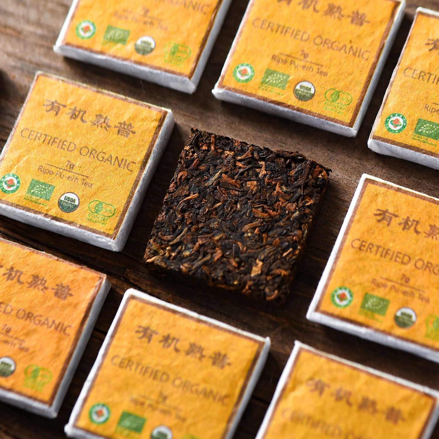 Organic Pu-erh Ripe Mini Bricks
