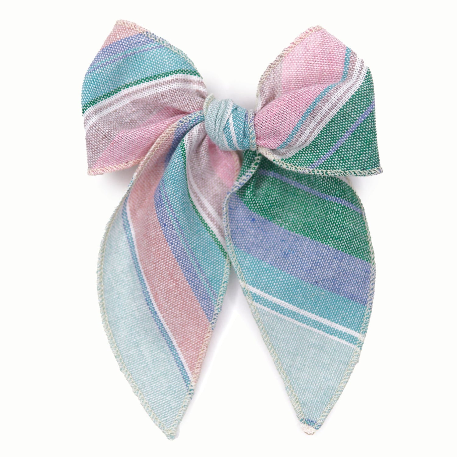 Easter Basket Stripe Darling Hair Bow