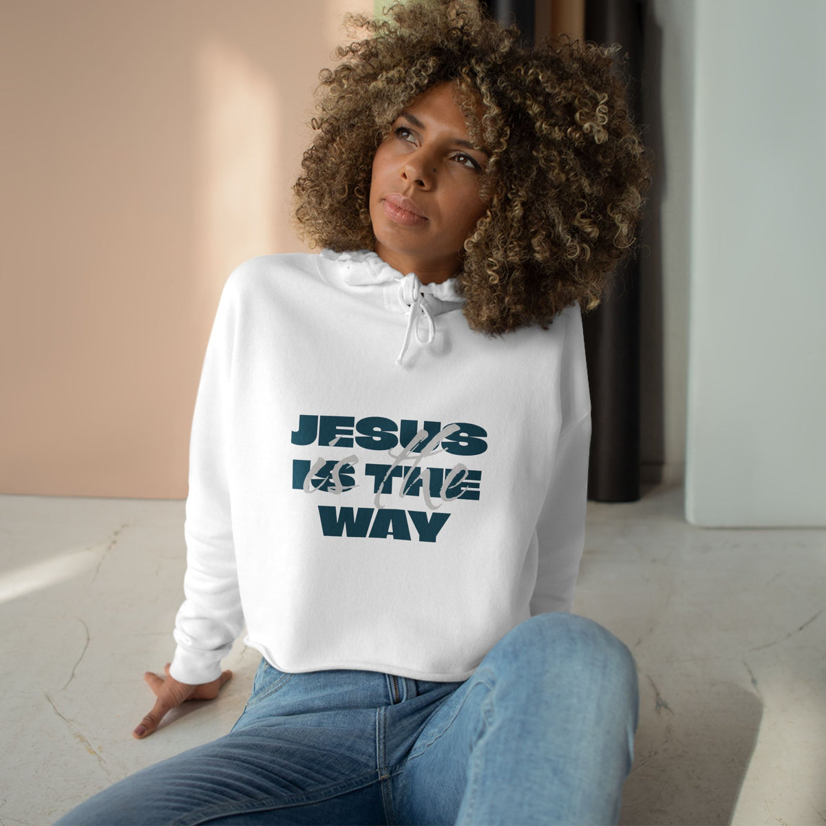 Crop Hoodie — Jesus Is the Way