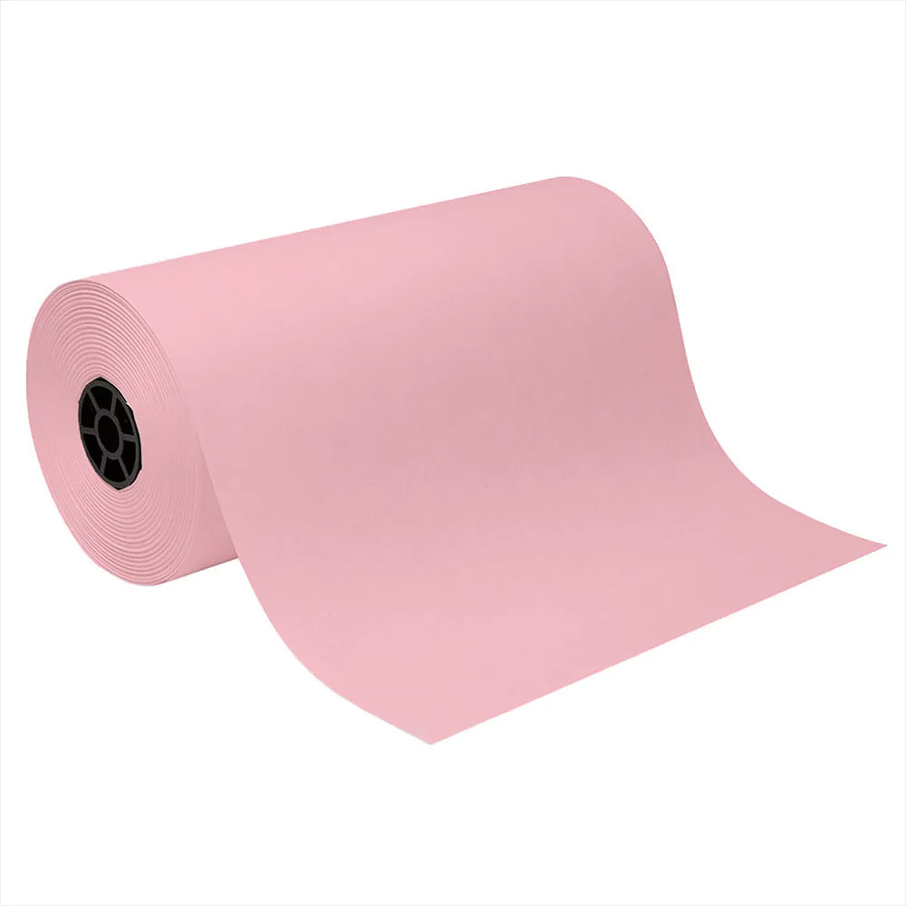 Papel de carnicero rosa, 1 rollo (19 lbs) 18" x 1000'