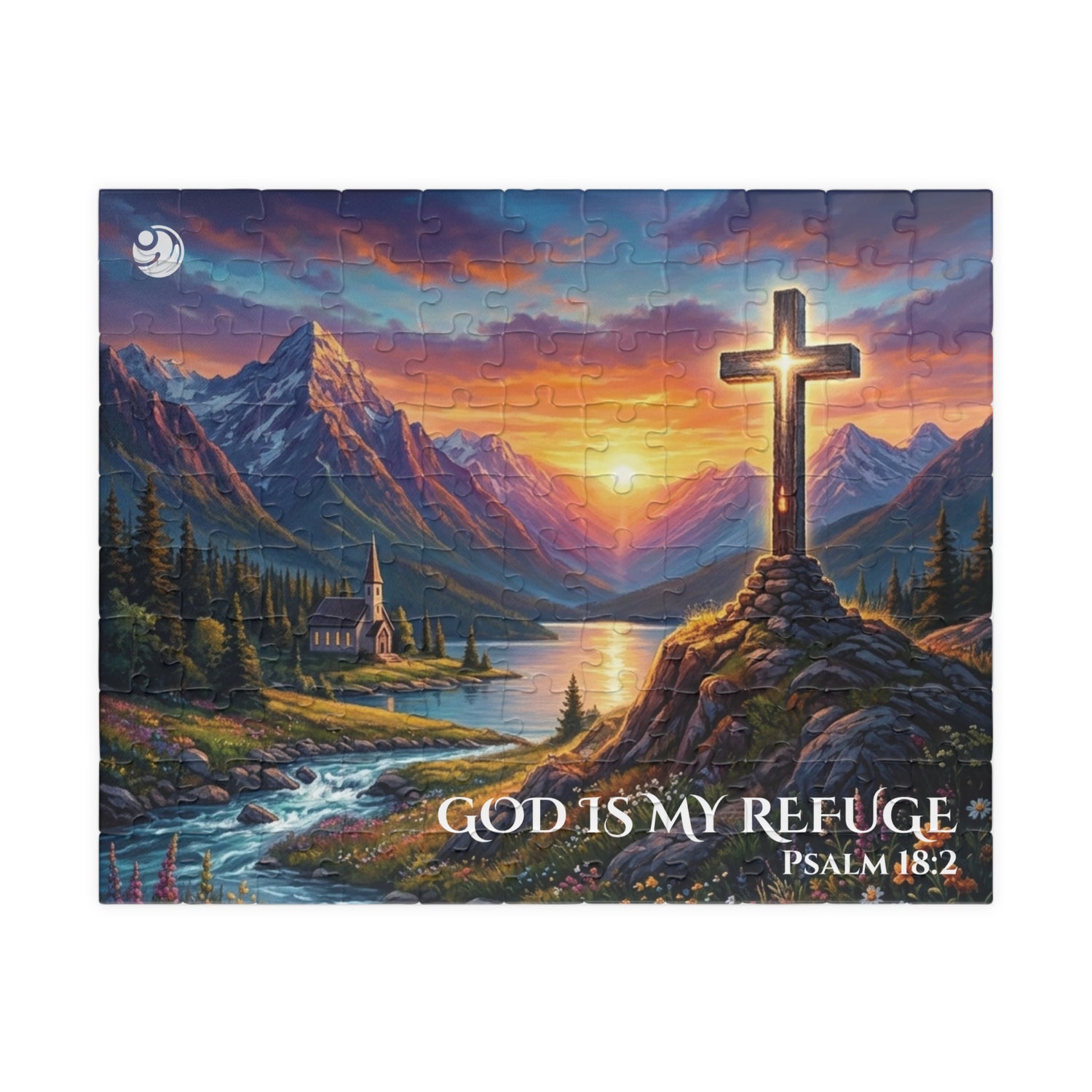 Christian Puzzle — "God is my refuge"