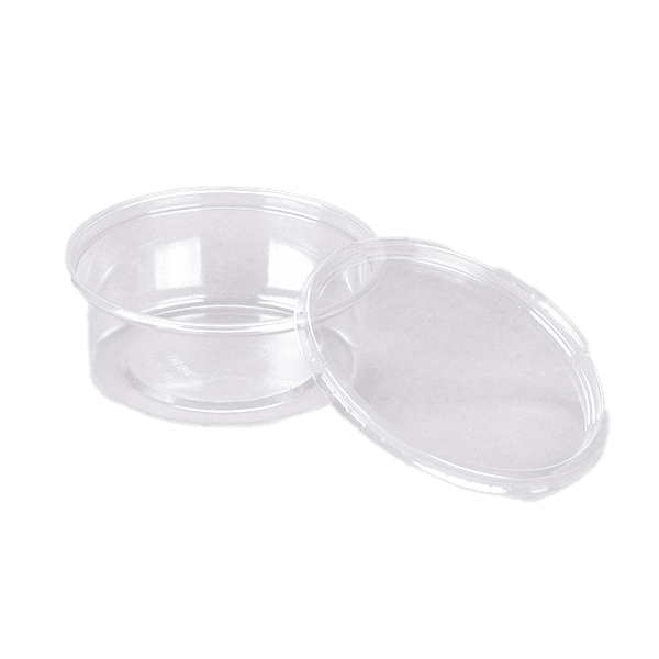 Champs Clear Deli Container and Lid Combo Microwavable 250 Set 8 oz box of 500 units