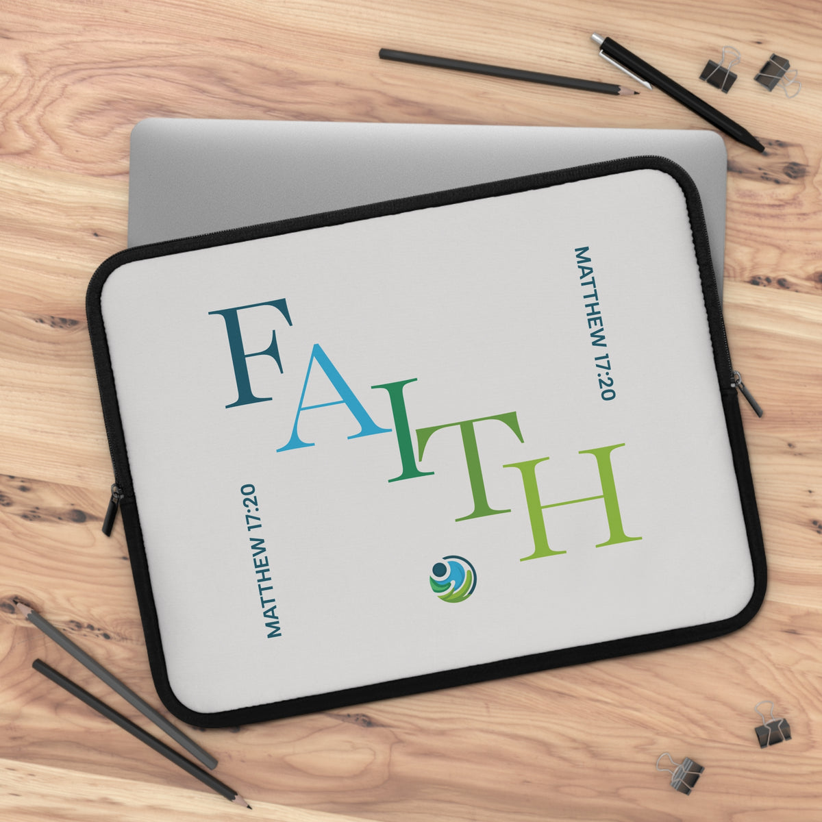 Faith Laptop Sleeve — MATTHEW 17:20