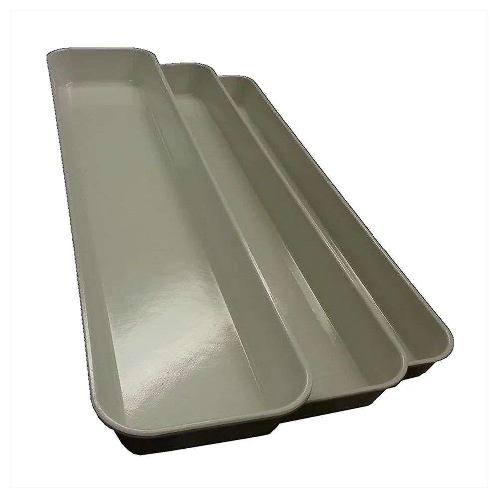 Fiberglass Display Tray (White) - 10" x 30" x 2"
