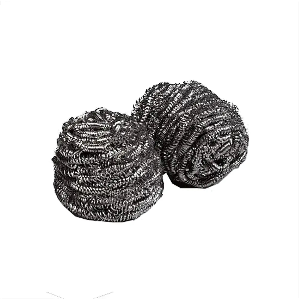 Heavy-Duty Stainless Steel Scrubbers (50g, 72-Unit Bulk Box)