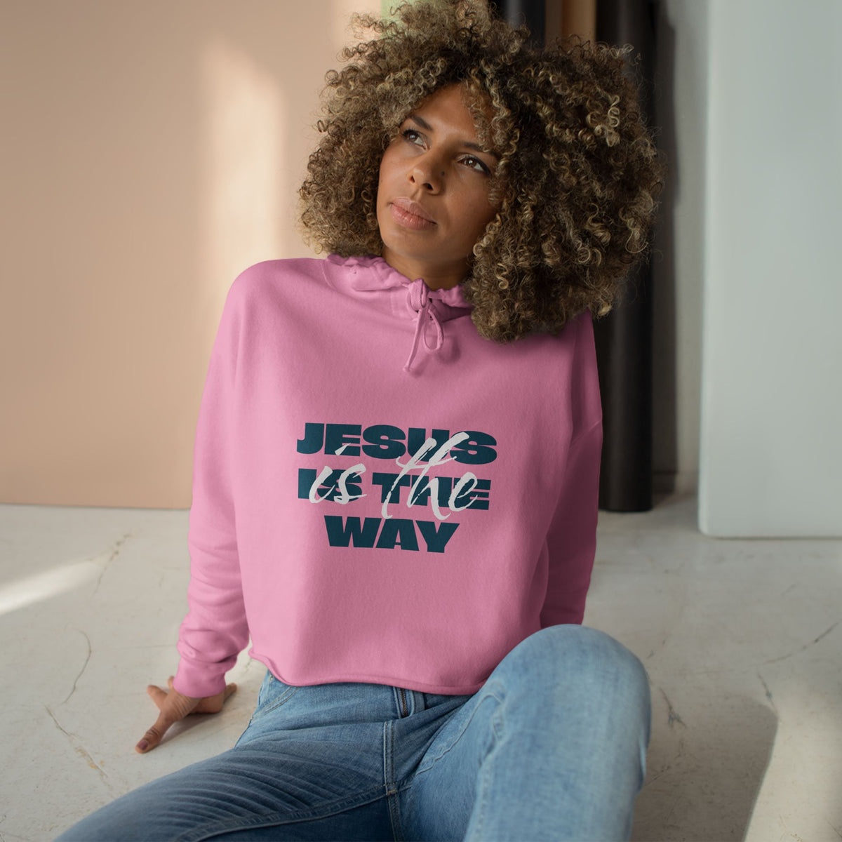 Crop Hoodie — Jesus Is the Way