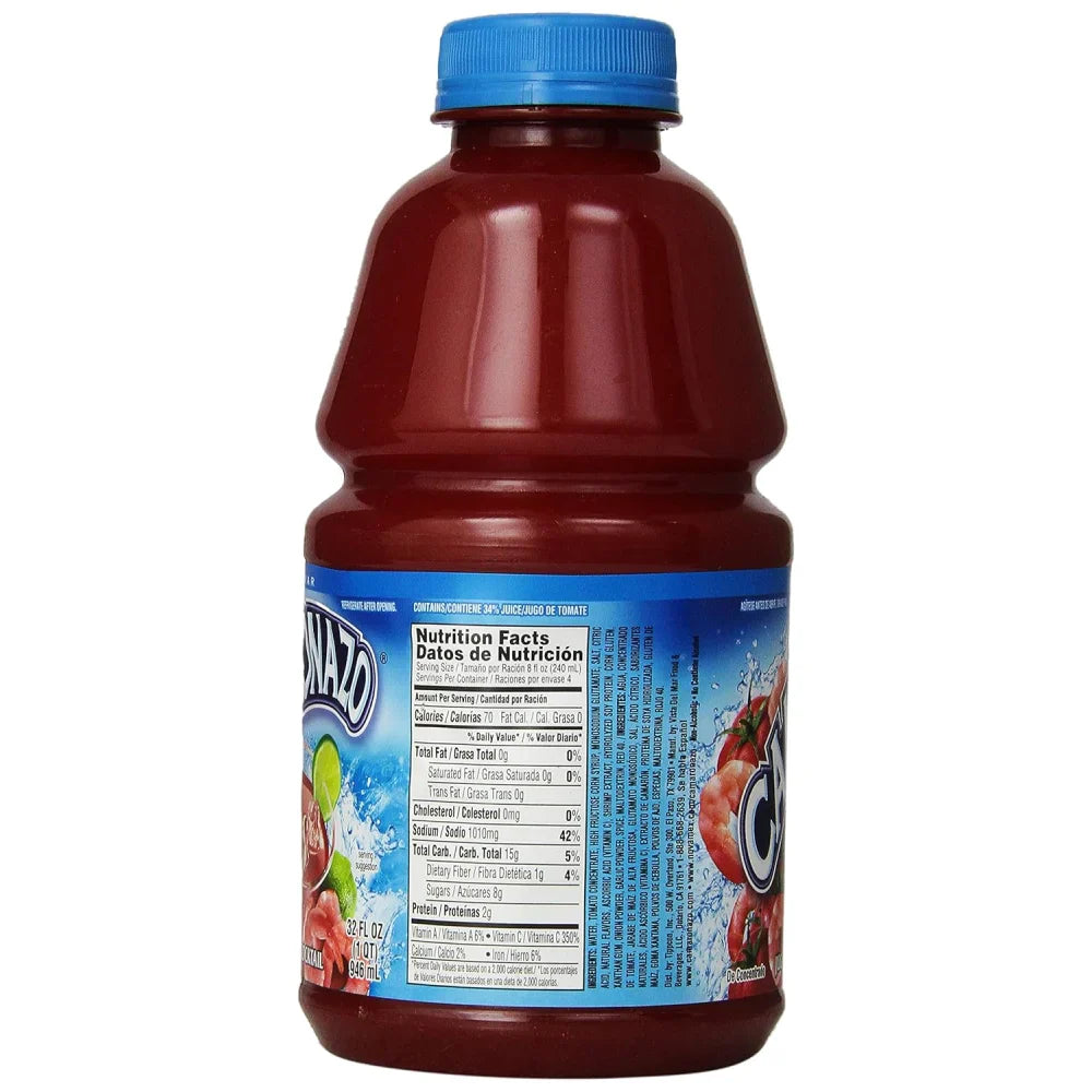 Camaronazo Regular Cocktail Juice 32 oz box of 12 units