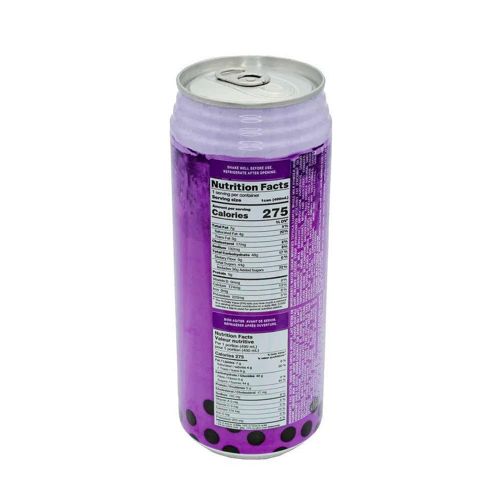Pocas Bubble Tea Taro with Tapioca Pearls 16.5 oz box of 24 units