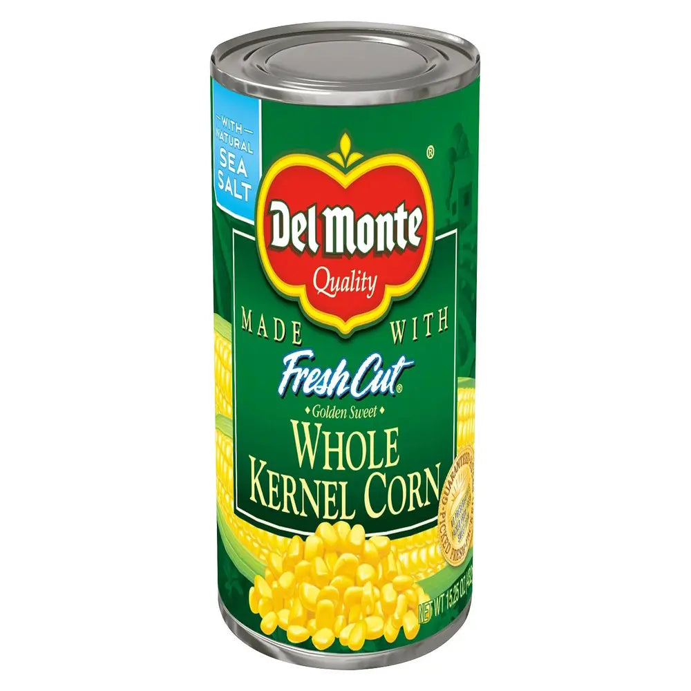 Del Monte Whole Corn 15.25 oz box of 8 units