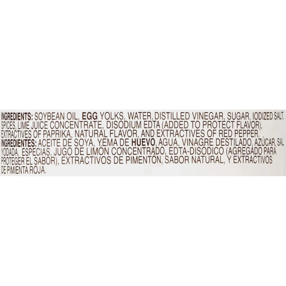 Mayonesa McCormick con Lima, caja de 12 unidades, 28 oz
