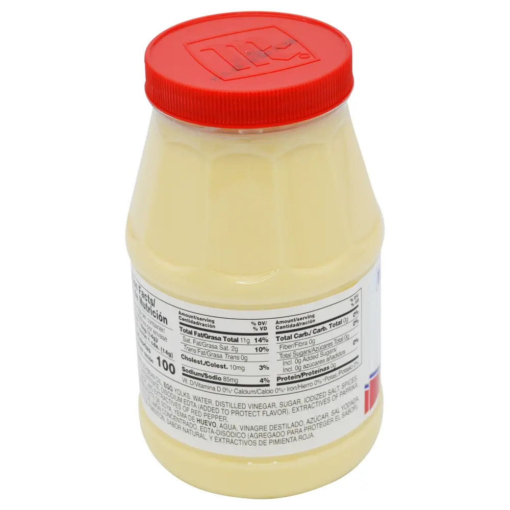 Mayonesa McCormick con Lima, caja de 12 unidades, 28 oz