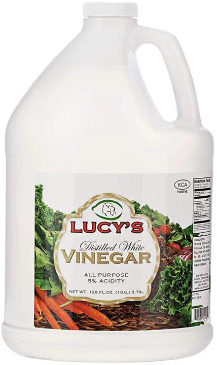 Vinagre blanco destilado Lucy's 5% de acidez Caja de 4 unidades de 128 oz