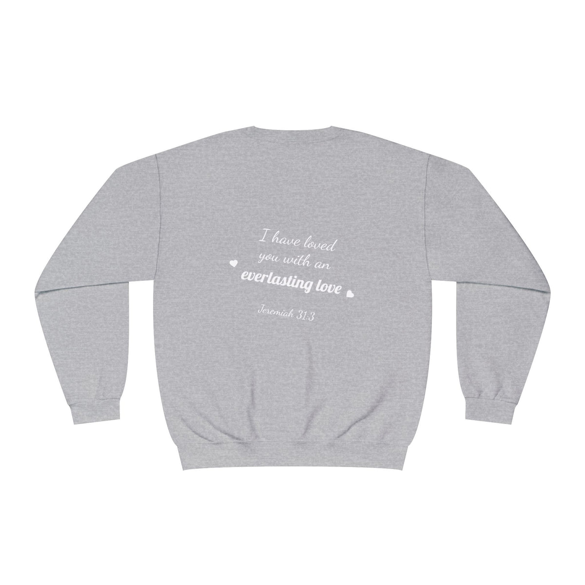 Sudadera con cuello redondo — "Con amor eterno te he amado"