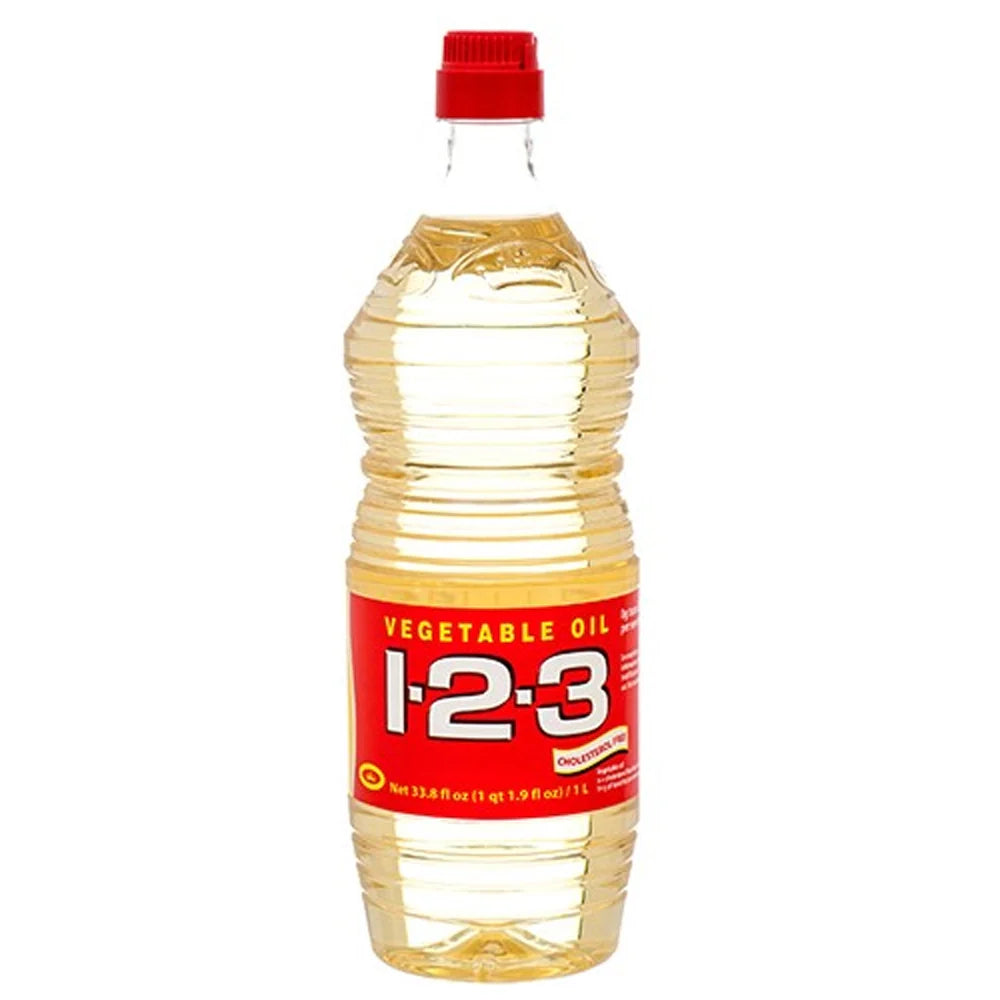1-2-3 Vegetable Oil Red Label 1 L box of 12 units