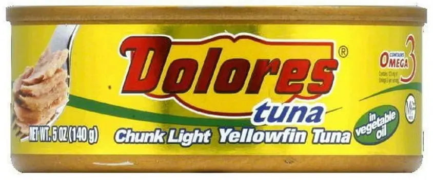 Atún Aleta Amarilla Dolores en Aceite 5 oz caja de 48 unidades