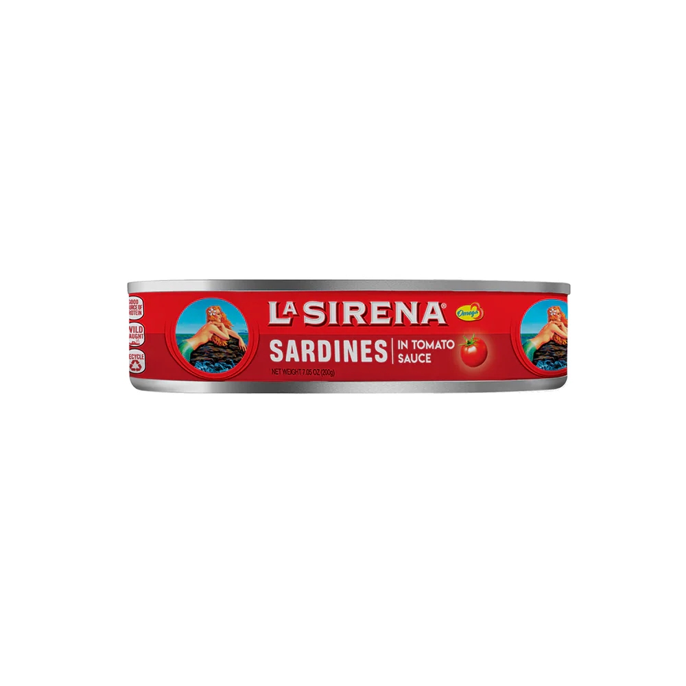 La Sirena Sardines Tomato Sauce Oval 15 oz box of 24 units