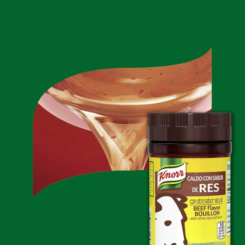 Caldo de res granulado Knorr, caja de 12 unidades, 7.9 oz