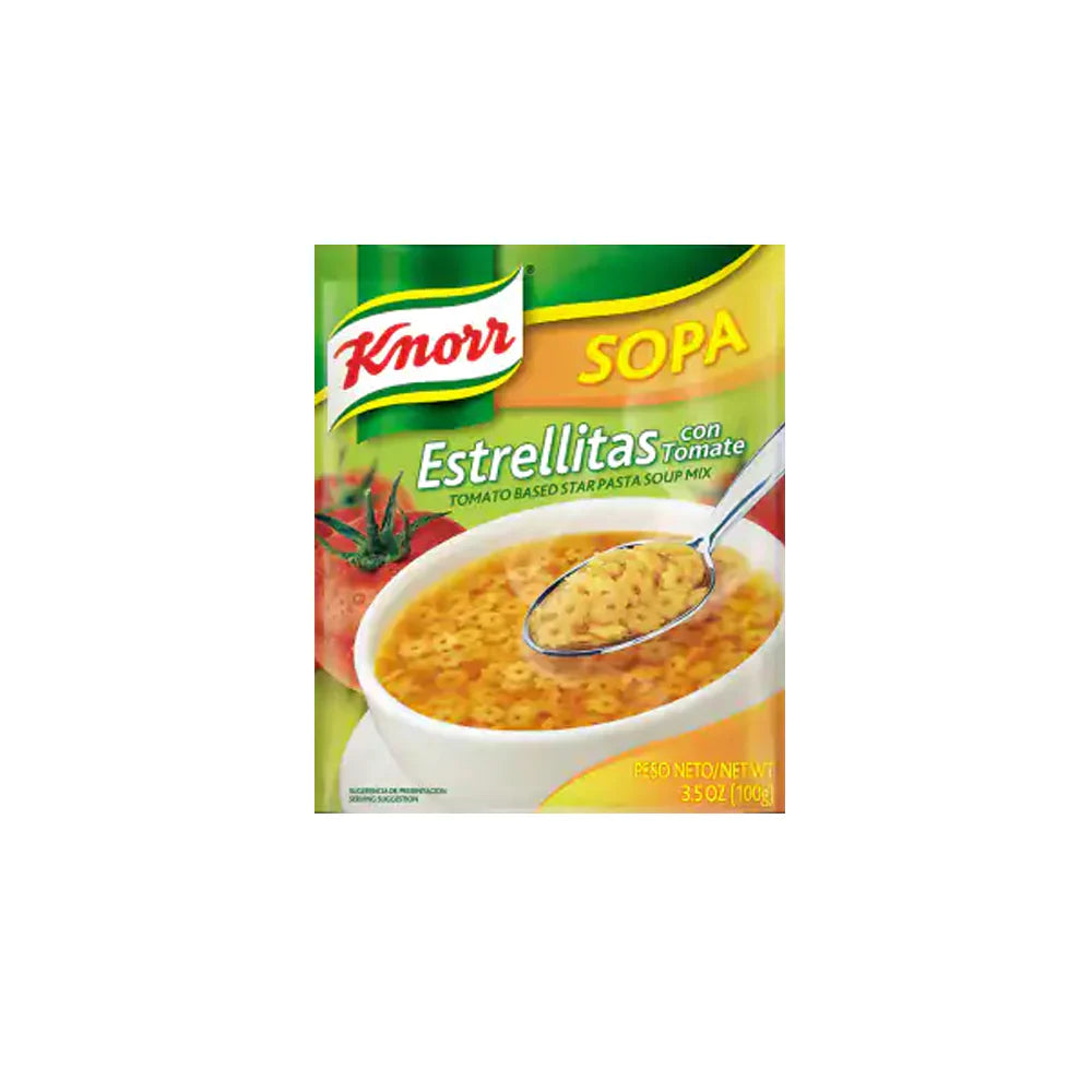 Knorr Tomato Soup with Estrellas 3.5 oz box of 12 units