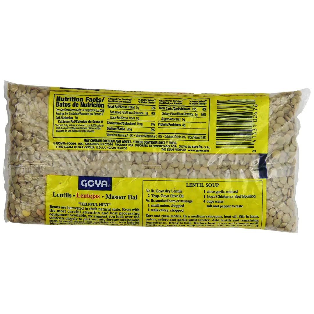 Goya Lentils 1 lb box of 24 units