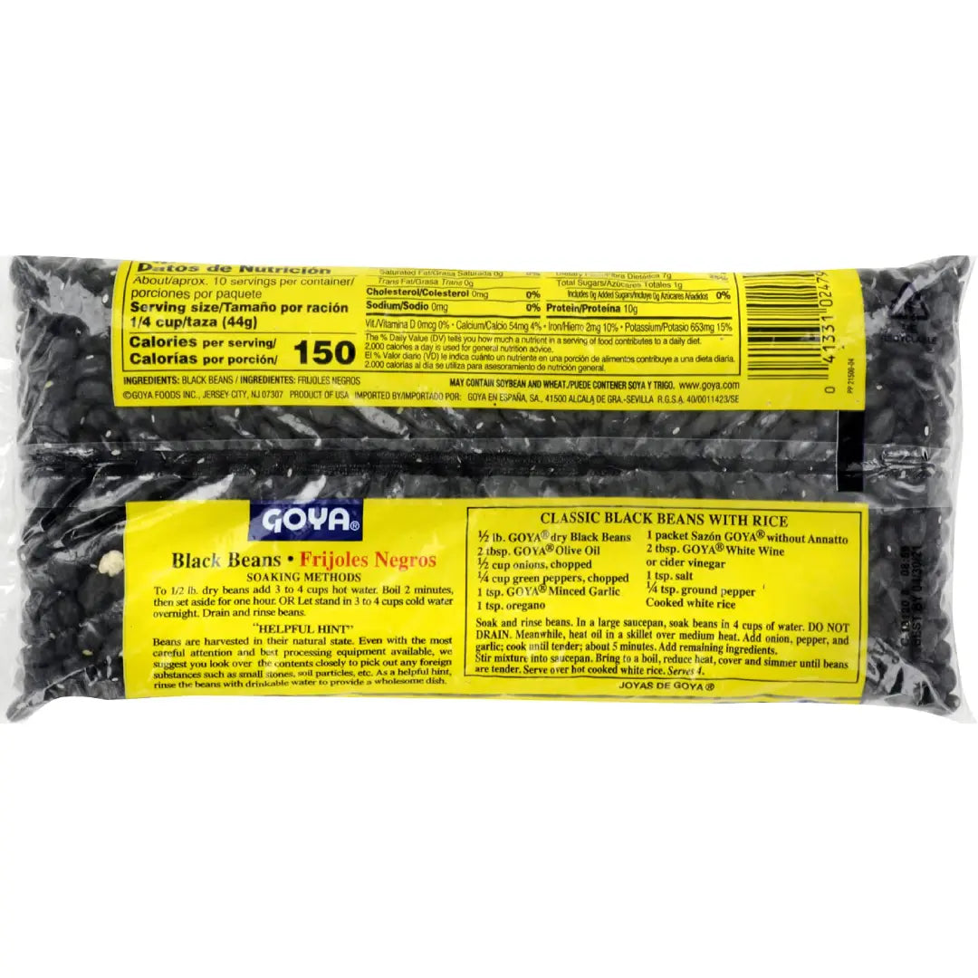 Goya Black Beans 1 lb box of 24 units