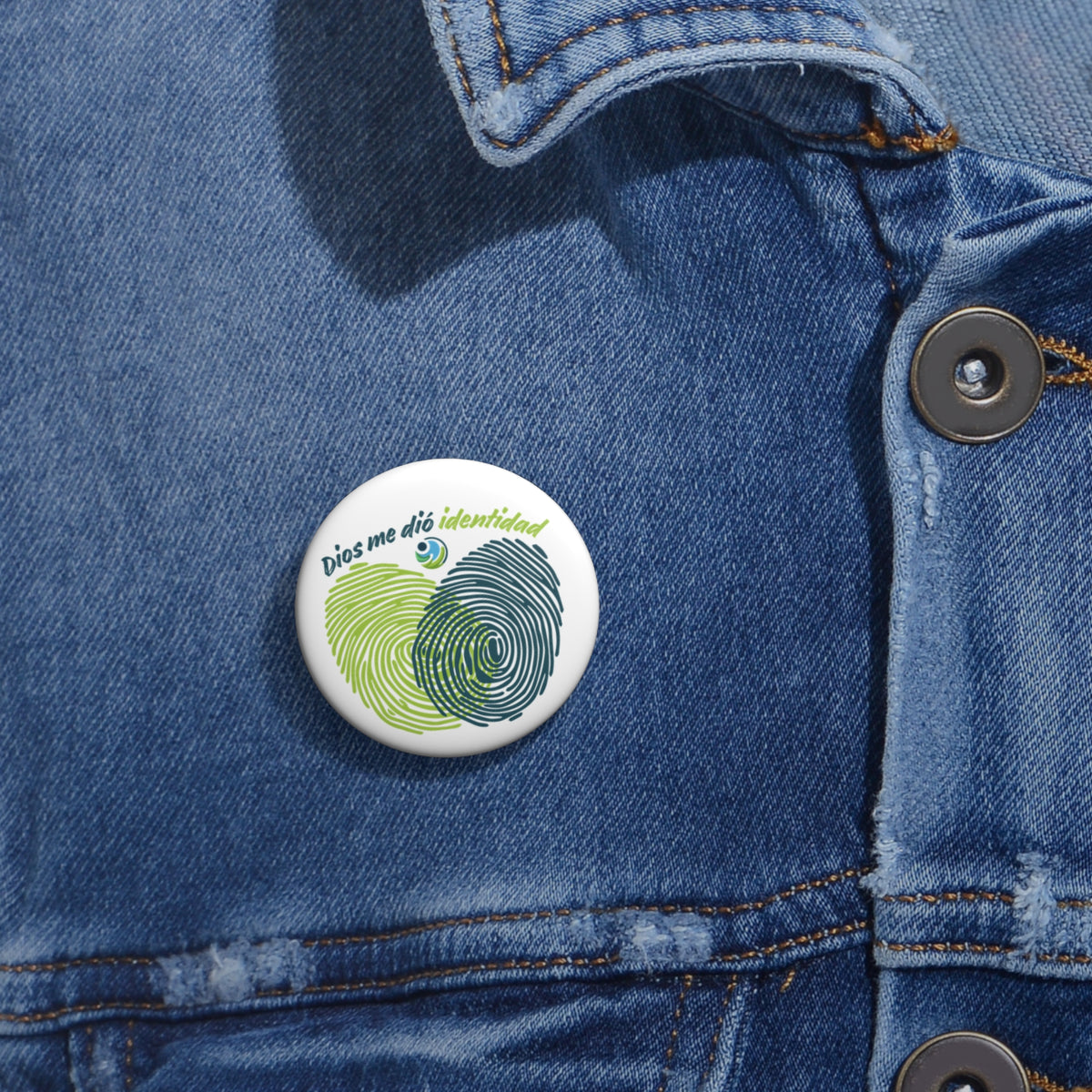 Copia de Pin Button – "Dios me dio identidad"