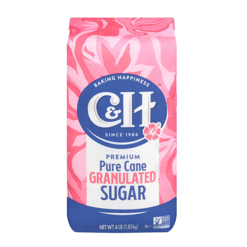 C&H Sugar Granulated 4 lb box of 10 units