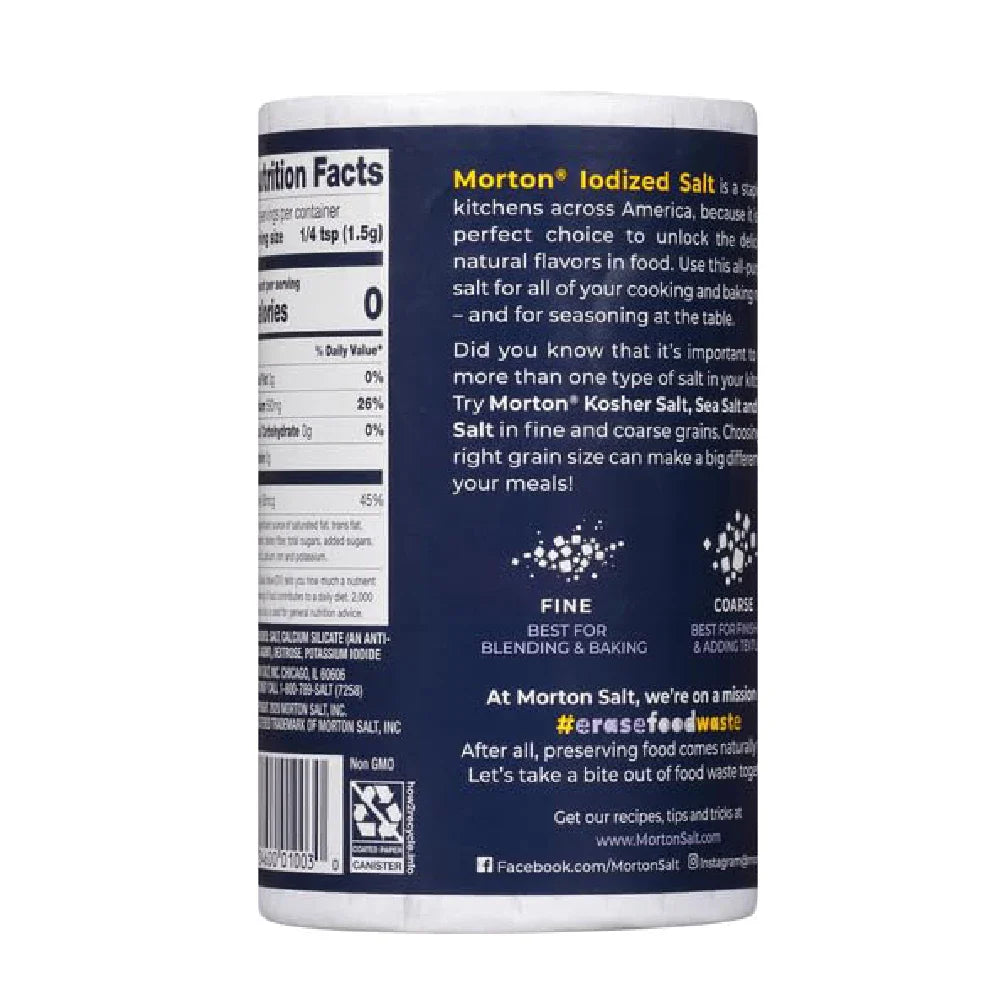 Morton Salt Iodized 26 oz box of 24 units