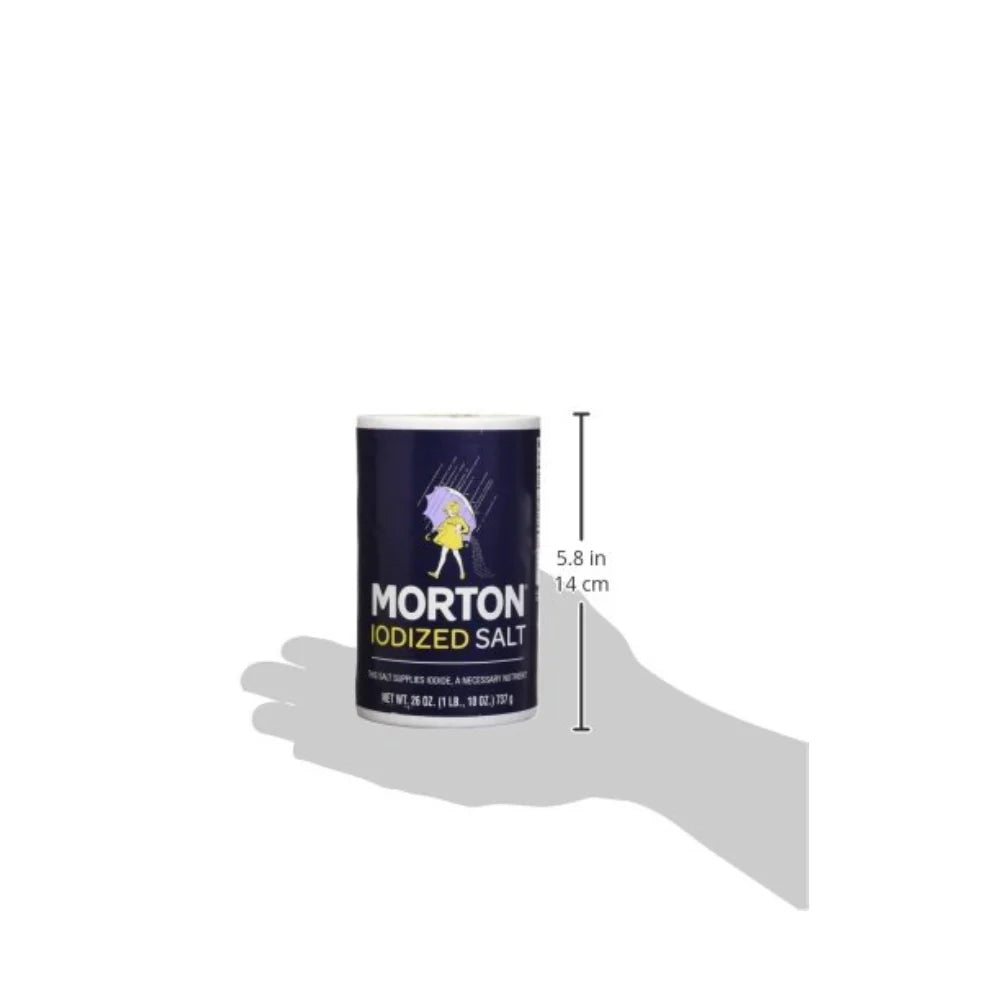 Morton Salt Iodized 26 oz box of 24 units