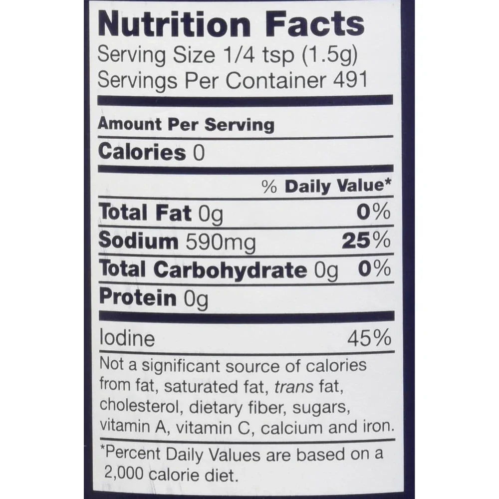 Morton Salt Iodized 26 oz box of 24 units