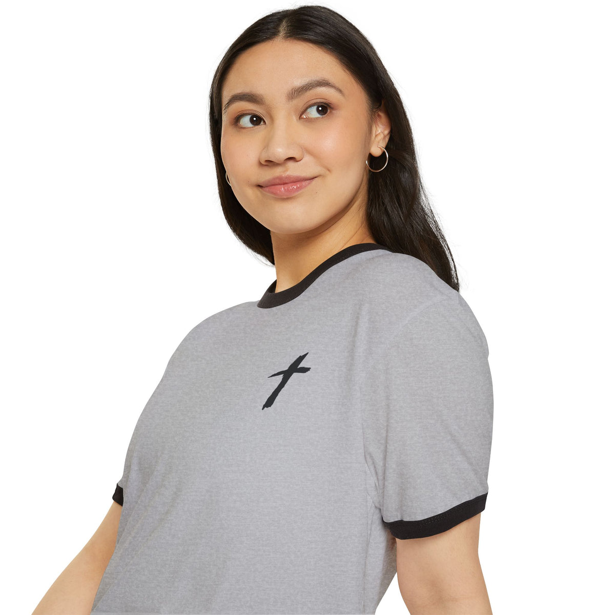 Ringer T-Shirt — "Jesús Me Salvó"