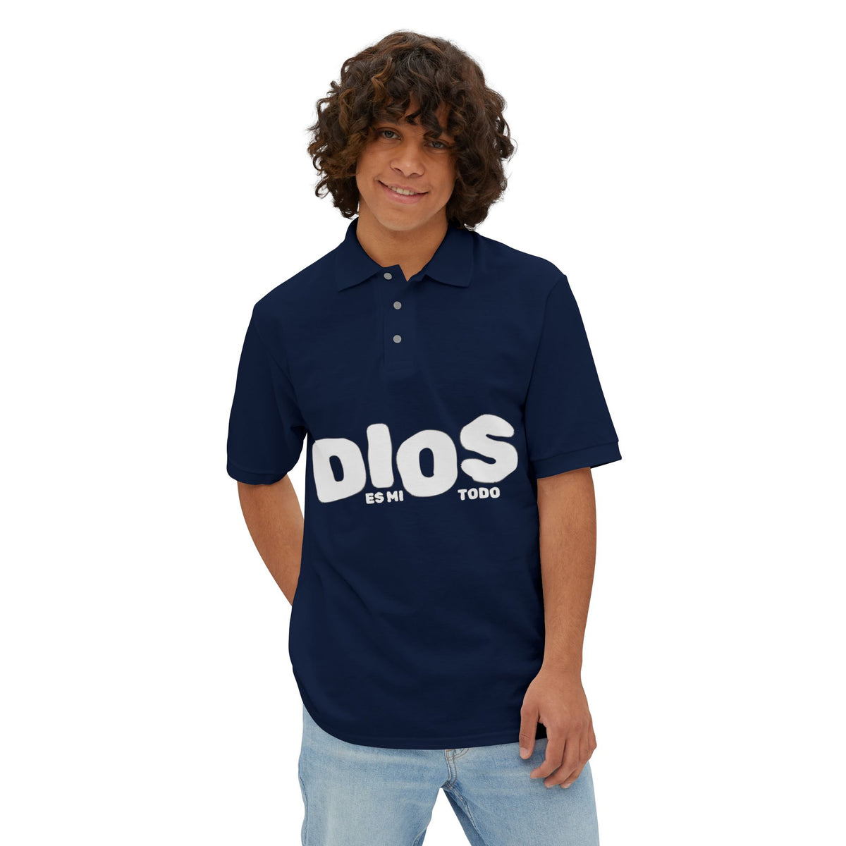 Men's Polo Shirt — "Dios Mi Todo"