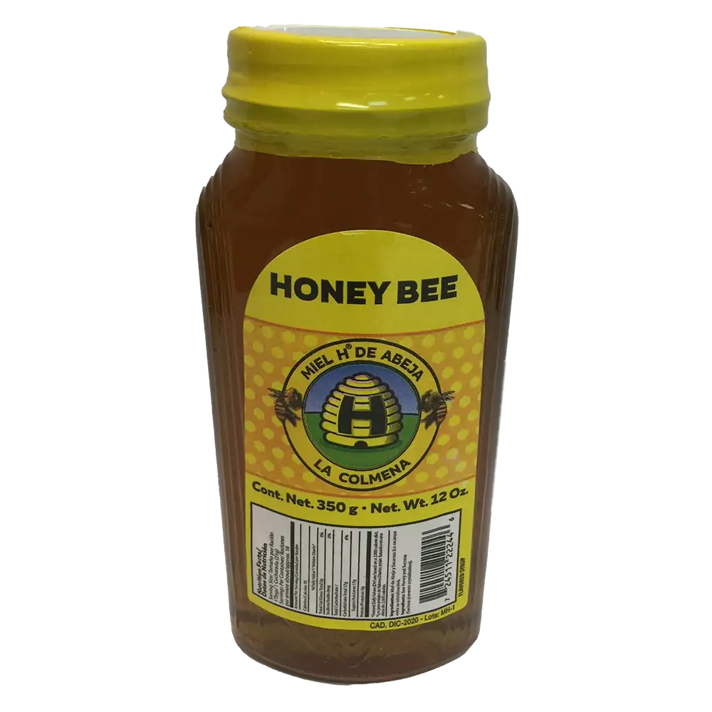 H Miel de Abeja Honey Syrup (Glass Jar) 12 oz, case of 24 units
