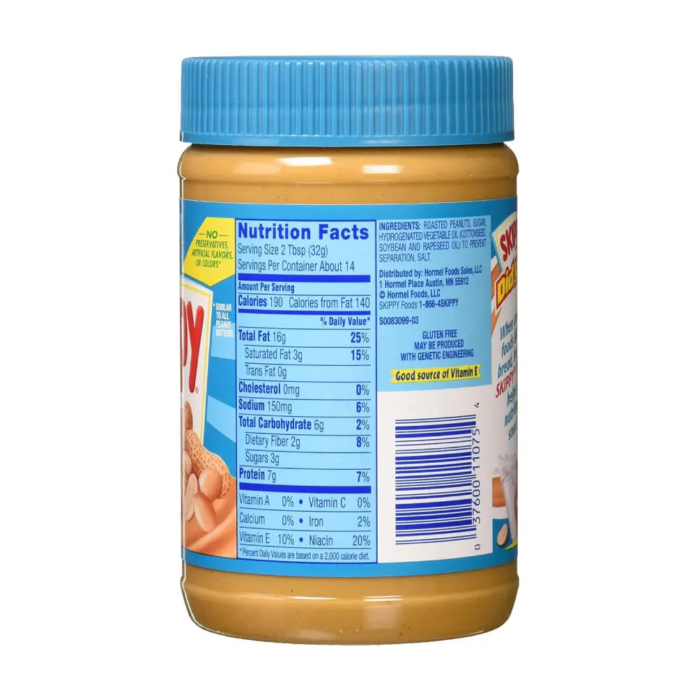 Skippy Peanut Butter Creamy 16.3 oz box of 12 units