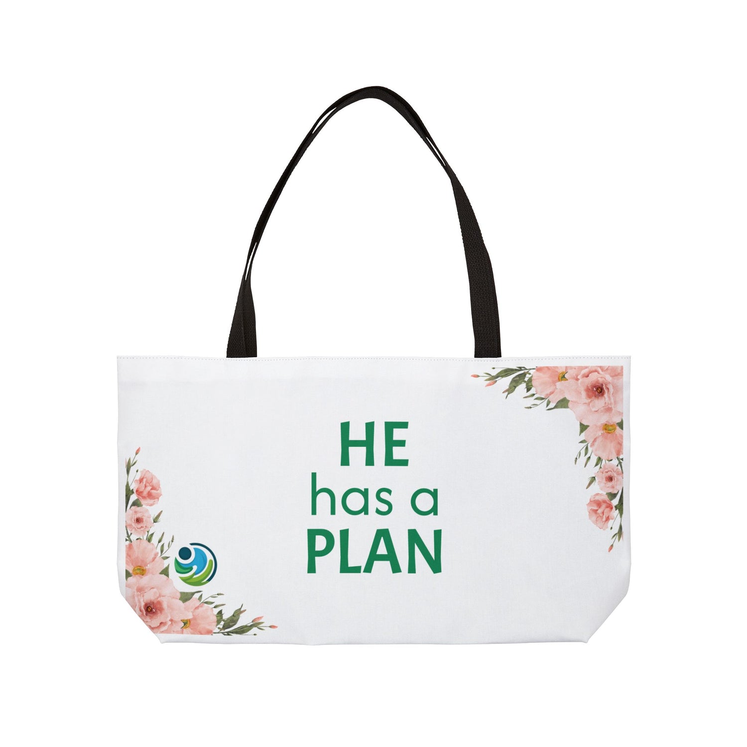 Weekender Tote Bag — "He Has a Plan"