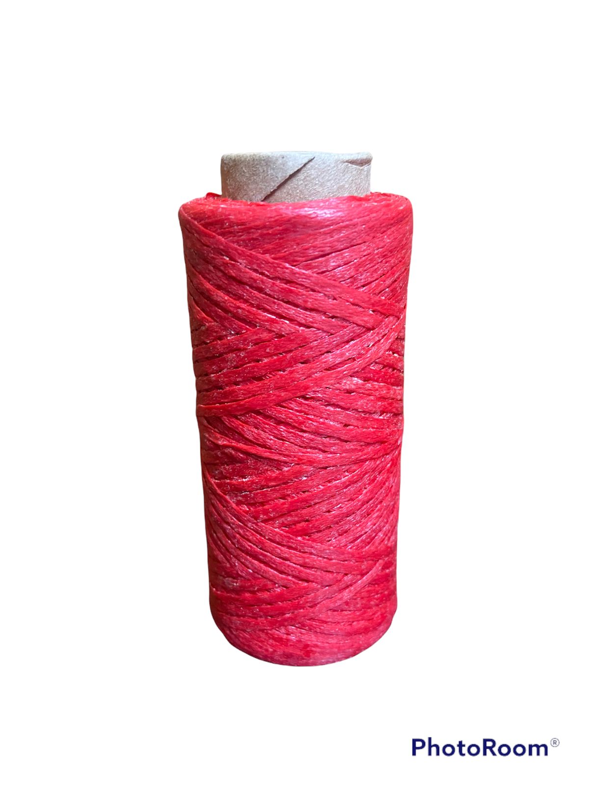 Cordel de Cera Rojo - Hilo Encerado Resistente (500 Metros)